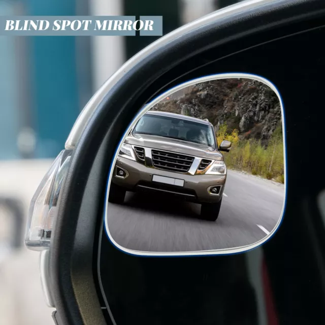 2X BLIND SPOT MIRROR Car Motorcycle Van Bike Convex Adjustable Wide Angle Convex