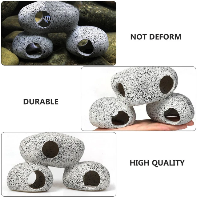 RESIN ROCKS FOR Tank Stackable Aquarium Decoration Caves Tank Stone ...