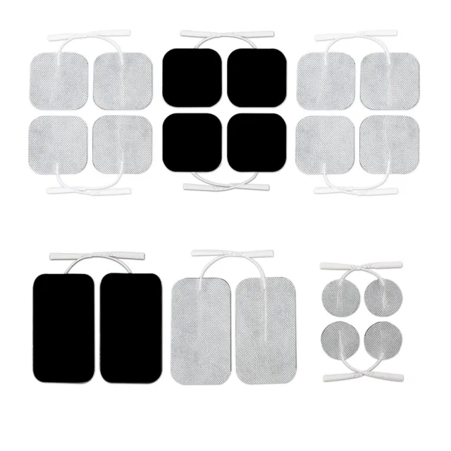 20PCS Electrode Pads EMS for Tens Massager 7000 3000 Units 2x2 Inch White Cloth