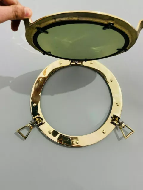 Rund Glas Wand Dekoration Bullauge Neu Antik 17 " Nautical-Brass Window Boot