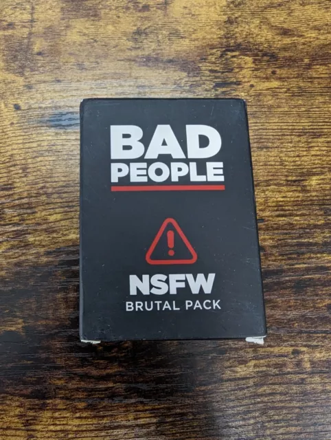 BAD PEOPLE - The Adult Party Game + The NSFW Brutal Expansion Pack