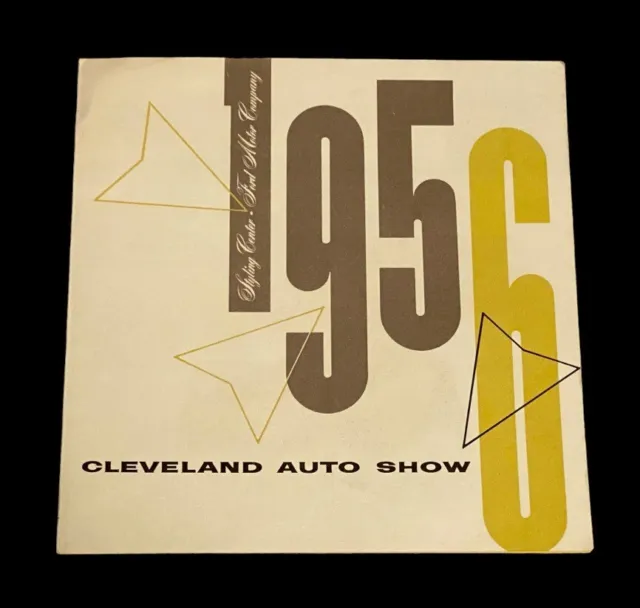 1956 Ford Motor Company The Story Of Styling CLEVELAND OHIO Auto Show Brochure