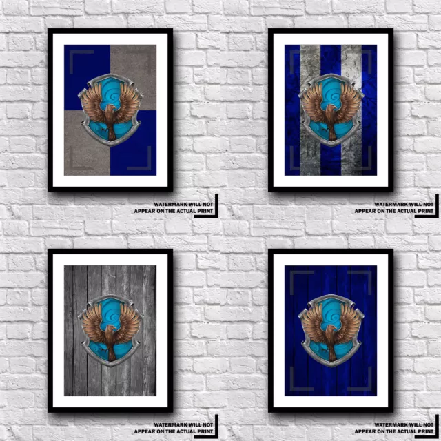 FAN MUST HAVE Harry Potter Ravenclaw House Crest Print Various Designs And Sets