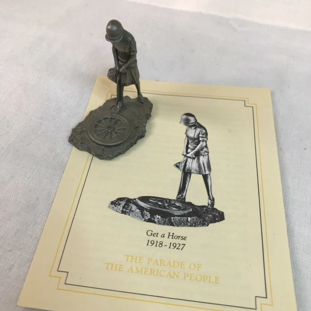 Saturday Evening Post Parade Of American People Pewter : "GET A HORSE" 1979