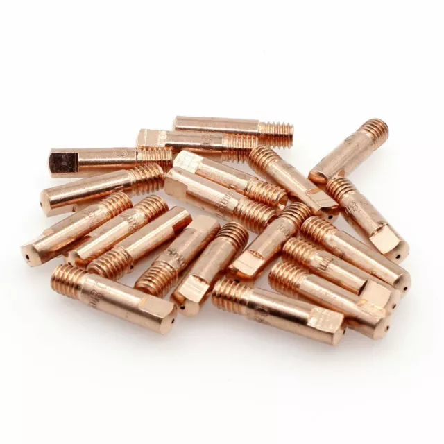 MB15AK Welding Contact Tips 0.6 - 1.0mm MIG Welder Torch Consumables M6 x 10pcs.