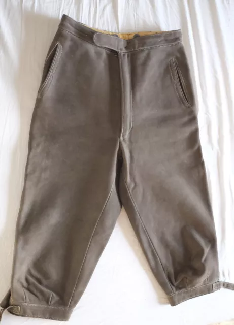 Lodenfrey Damen Trachtenlederhose Kniebundhose aus Hirschleder  Gr. 36