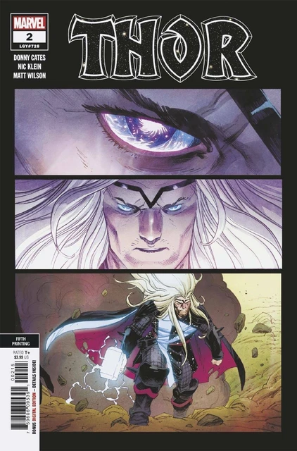 Thor #2 Coipel Cover Donny Cates Marvel Comics 5th Print 2020 unread NM