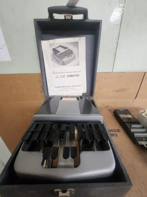 1940-s LaSalle Stenotype Shorthand Machine Typewriter Court Reporter