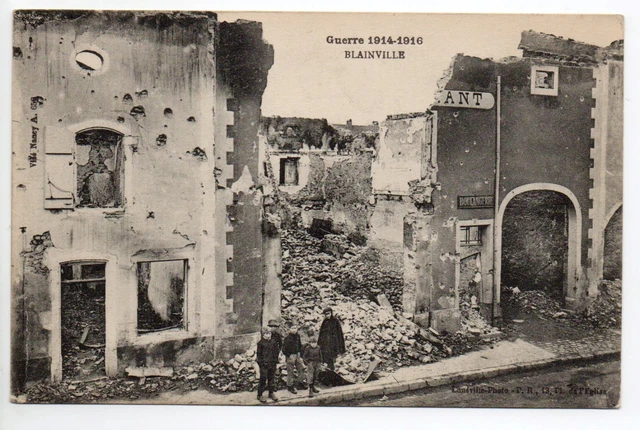 BLAINVILLE Meurthe et moselle CPA 54 war 1914/1916 ruined houses