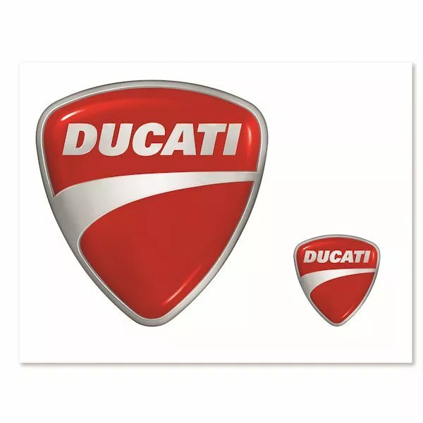 DUCATI COMPANY 2er Aufkleber Sticker Decal Set rot NEU !!