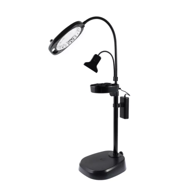 Brand New Purelite 4-in-1 Crafters Magnifying Lamp Black