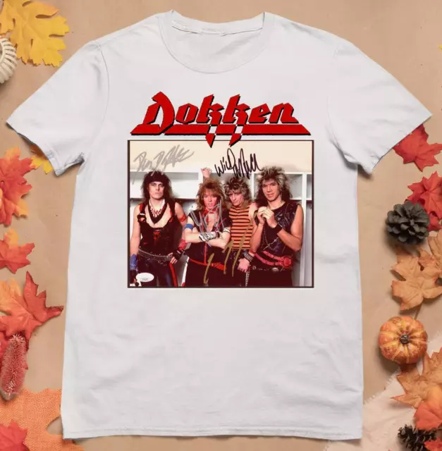 New Popular Dokken Signatured Collection Gift For Fan Cotton White Shirt CG17
