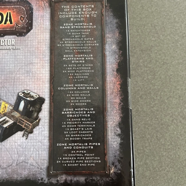 Échelle Necromunda Zone Mortalis Pour Warhammer 40k - Décor Games Workshop, Comme Neuf