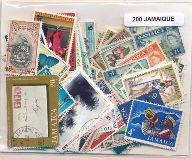 Jamaica US Pack 200 Stamps Different