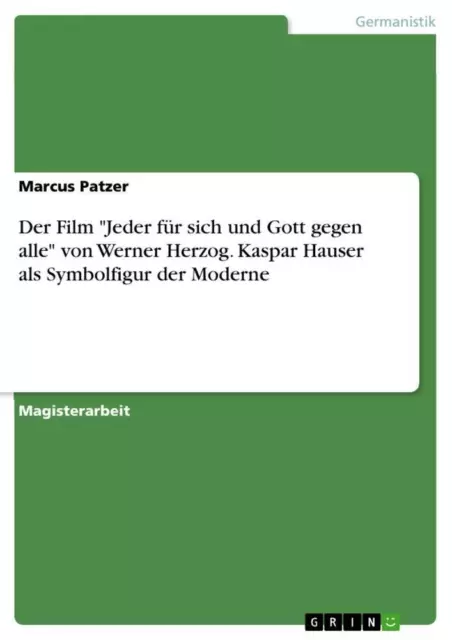 Der Film Jeder für sich und Gott gegen alle von Werner Herzog. Kaspar Hauser...