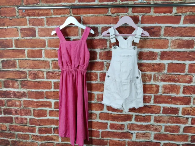 Girl Bundle Age 5-6 Years Zara Bluezoo White Denim Short Playsuit Jumpsuit 116Cm
