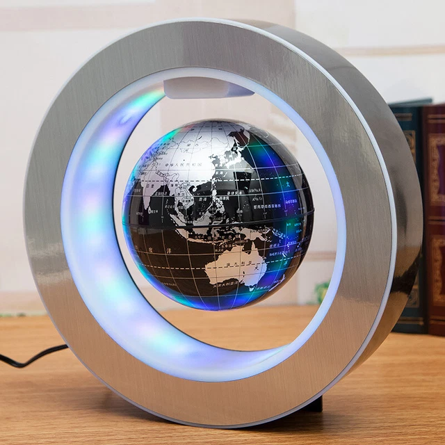 Round LED World Map Floating Globe Magnetic Levitation Light Anti Gravity Magic Round LED World Map Floating Globe Magnetic Levitation Light Anti Gravity Magic