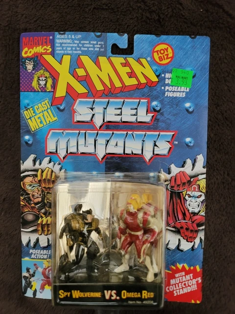 Marvel X-Men Wolverine/Omega Red Steel Mutants Toy Biz Die Cast Figures 1994