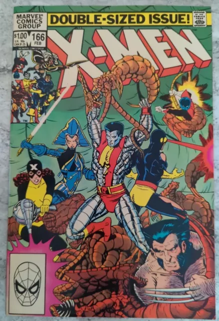 Uncanny X-Men Vol 1 #166 Marvel, 1983. 1St Appearance Of Lockheed!!! 9.0 Vf/Nm!!