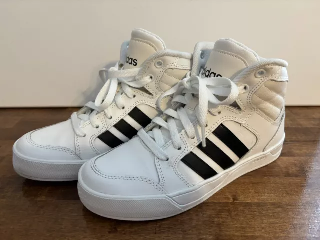 Adidas Womens Neo Cloudfoam Raleigh AW5416 White Basketball Shoes Sneakers 6.5