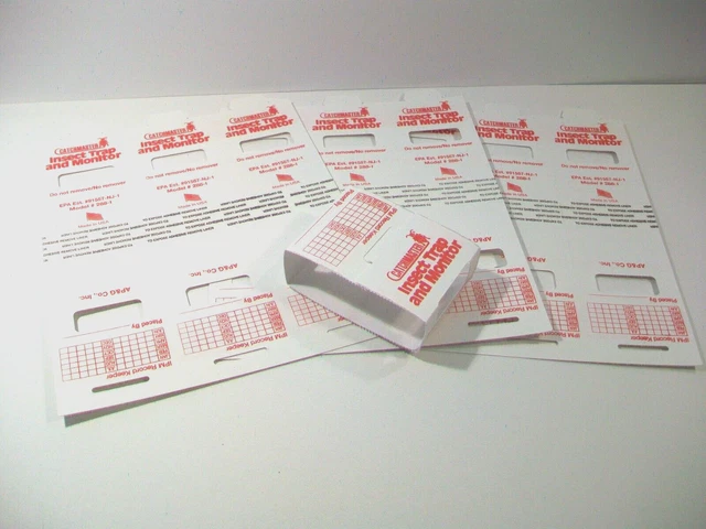 New 10 Count Catchmaster Insect Sticky Glue Trap Pest Control Roaches Silverfish
