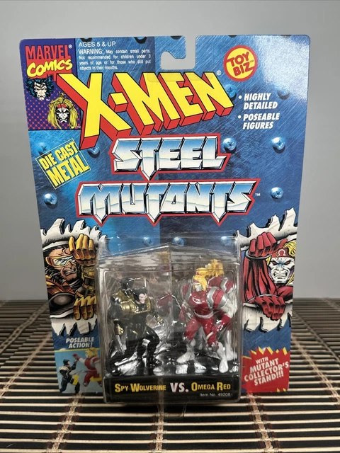Vintage 1994 X-MEN Steel Mutants Spy Wolverine VS Omega Red Item No. 49208 NIP
