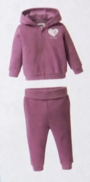 TUTA FELPATA BIMBA COMPLETO MAGLIA + PANTALONI 12-24 MESI 86/92 bambina 2 anni
