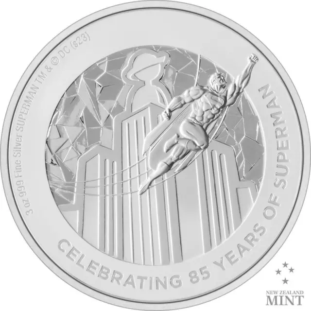 2023 Niue DC Comics Superman 85th Anniversary 3oz Silver Proof Coin