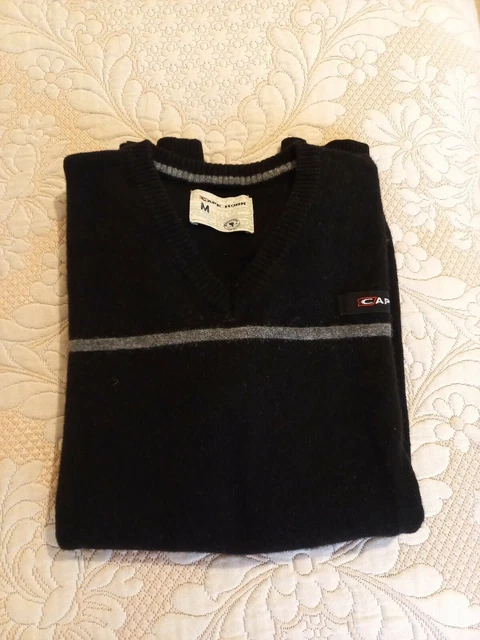 Cape Horn Maglia Maglione Uomo Pullover Lana Nero Caldo Sci Inverno Montagna M