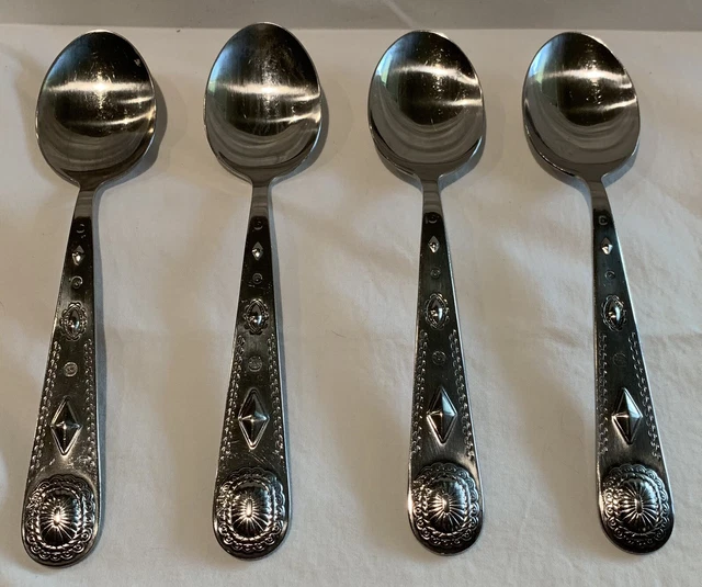Wallace Taos 6-7/8” Place Oval Soup Spoons-Set Of 4 Wallace Taos 6-7/8” Place Oval Soup Spoons-Set Of 4