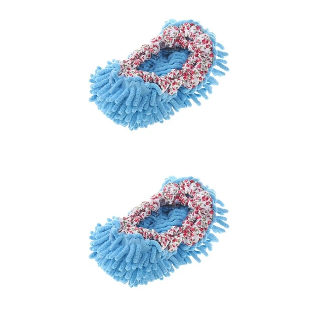 2 pz pantofole scopa ciniglia microfibra scopa pulizia pavimento mocio