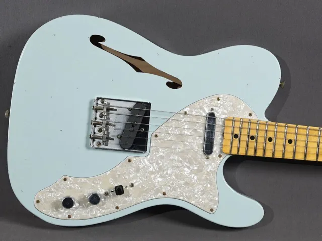 Fender Custom Shop Telecaster 1969 Thinline Journeyman Aged Sonic Blue