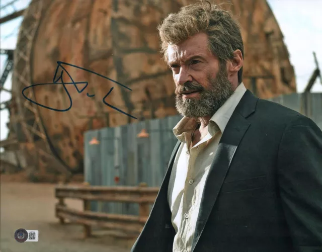 Hugh Jackman Signed Autograph 11x14 Photo Logan X-Men Wolverine Beckett COA