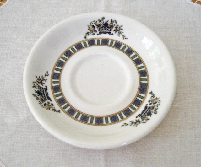 Vintage Syracuse China Restaurant VIRGINIA Flowers 4 5/8" Demitasse Saucer ~