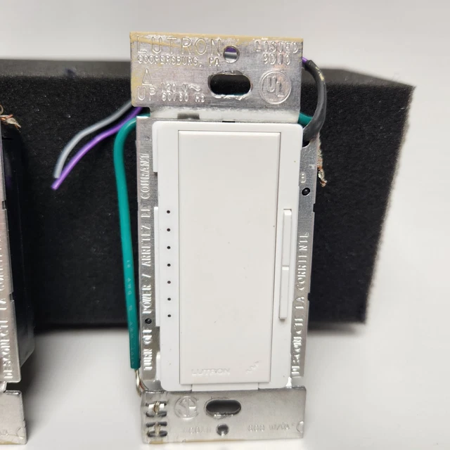 LUTRON HOMEWORKS HWD6DWH Dimmer Switch White Homeworks