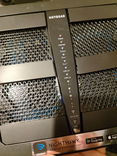 NETGEAR Nighthawk X6 router WiFi intelligente (R8000) - AC3200 velocità wireless tri-band 4