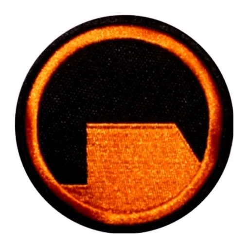 Black Mesa Security Guard Logo Embroidered Patch Video Game Costume Cosplay