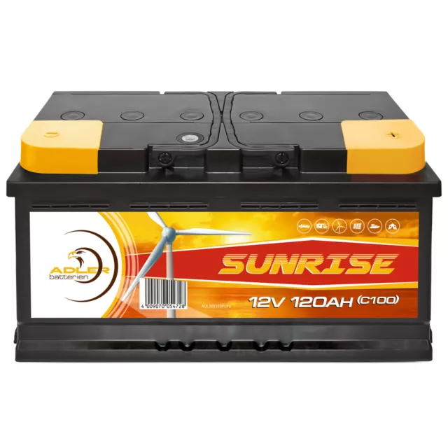 Solarbatterie 12V 120Ah DCS für Wohnmobil /Boot / Solaranlage in