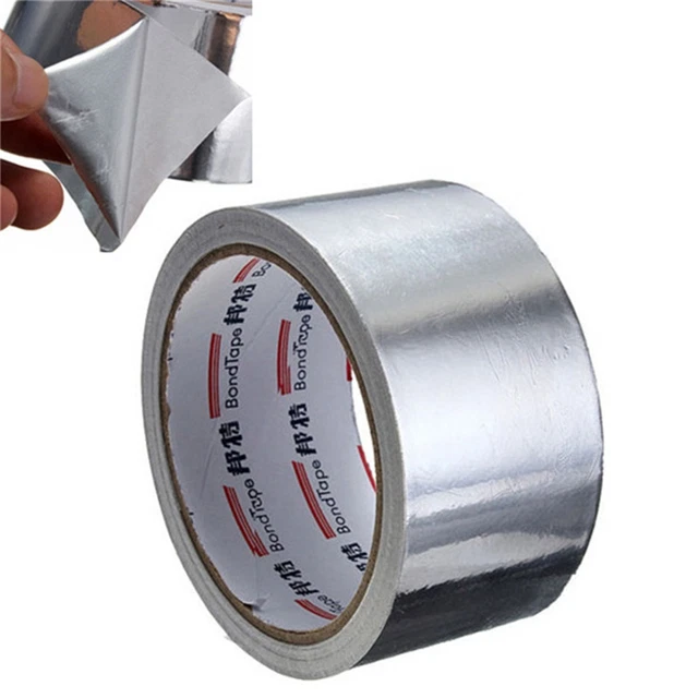 Nastro di tenuta adesivo in alluminio 5 cm * 17 m riparazione condotto resistente termica fino a H7