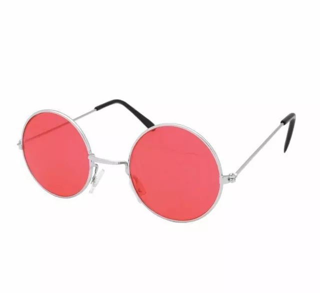 John Lennon Style Red Sunglasses Woody Harrelson Natural Born Killers Glasses