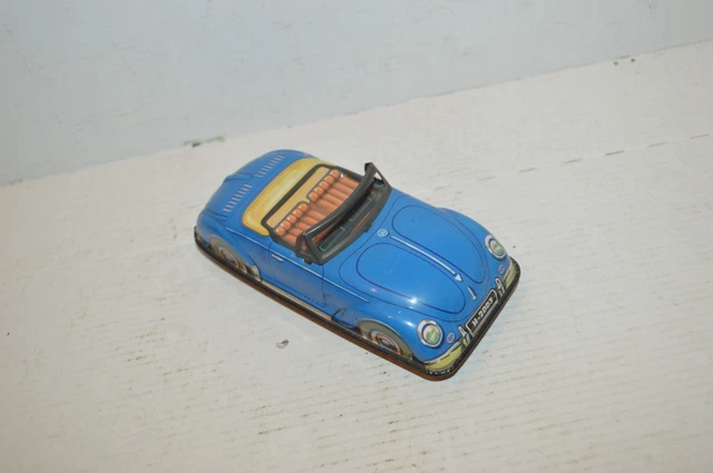 Voiture Miniature HUKY Austin Cabriolet Rouge – Tôle – 1/32 – Vintage