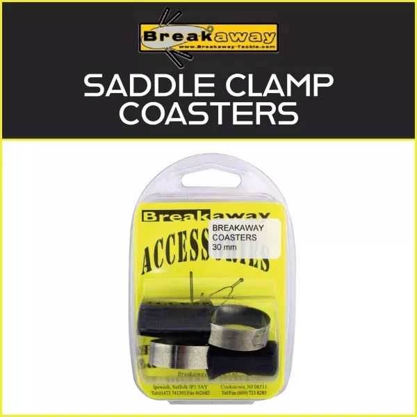 Breakaway Saddle Clamp Coasters - All Sizes | New - Sea Fishing Accessories