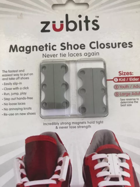 ZUBITS Magnetic SHOE CLOSURES shoe lacing solutions size 1 - KIDS / SENIOR 3