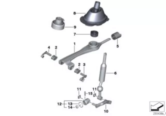 BMW Genuine Transmission Dowel Pin For Gear Shift Selector Linkage 23411466134 2