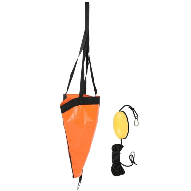 (Orange)24in/60cm PVC Fishing Anchor Boat Fishing Float For Yacht Rubber