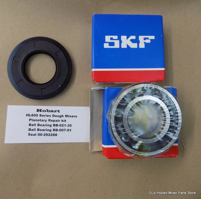 Hobart HL600 Series Dough Mixers Planetary Repair Kit Ball Bearings & Seal