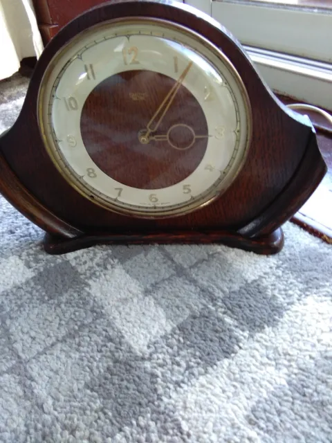 Vintage British Smiths Sectric 240 Volt  Art Decor  Mantle Clock Working V G C