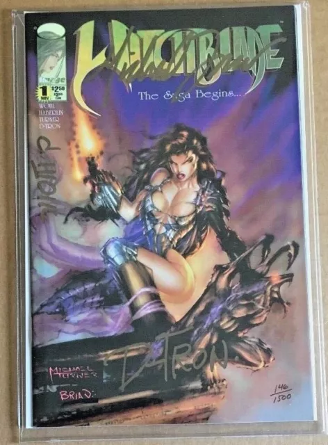 Image Witchblade #1 The Saga Begins Signed by David Wohl Michael Turner D-Tron.