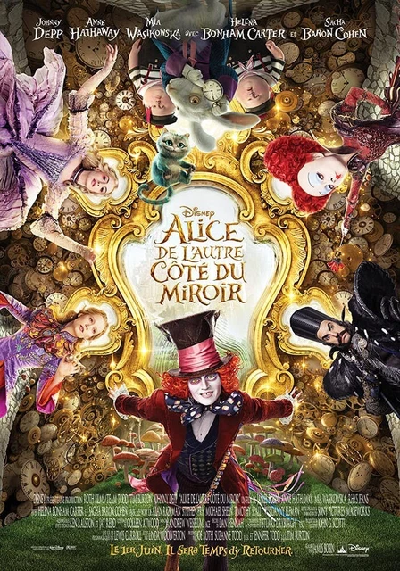 ALICE THROUGH THE looking glass (Blu-ray) Johnny Depp Mia Wasikowska ...