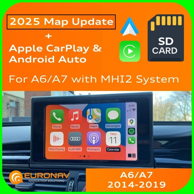 2025 MAP UPDATE + Apple CarPlay & Android Auto for Audi A6/A7 [MHI2] £ ...